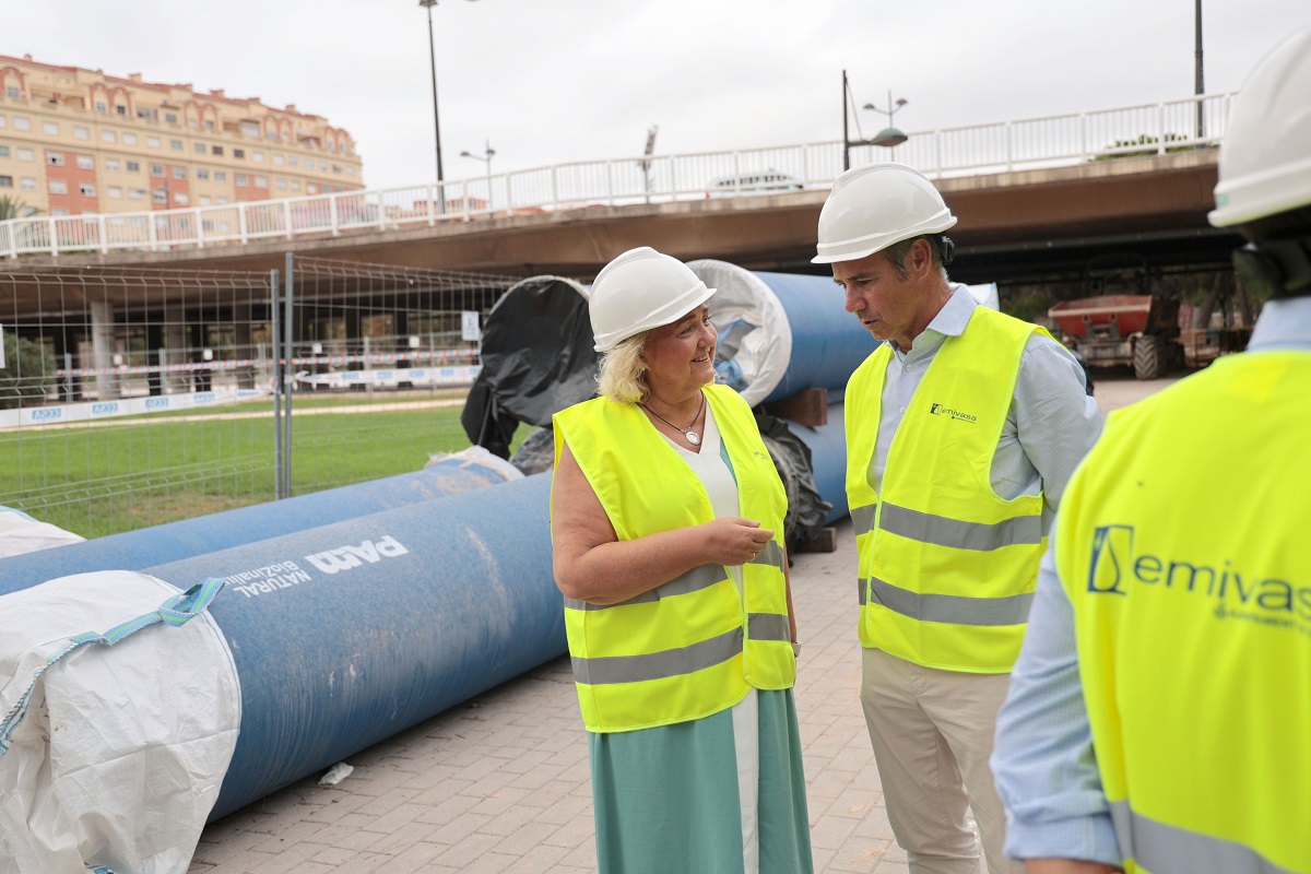 Obras de mejora del suministro de agua potable en el Norte de Valencia